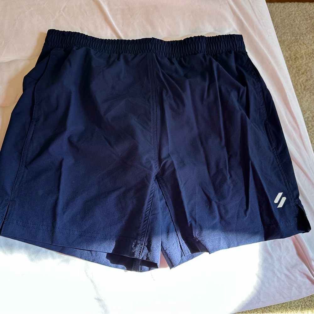 Superdry Dark Blue Athletic Shorts